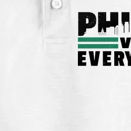 Philly Vs Everybody City Logo Dry Zone Grid Performance Polo