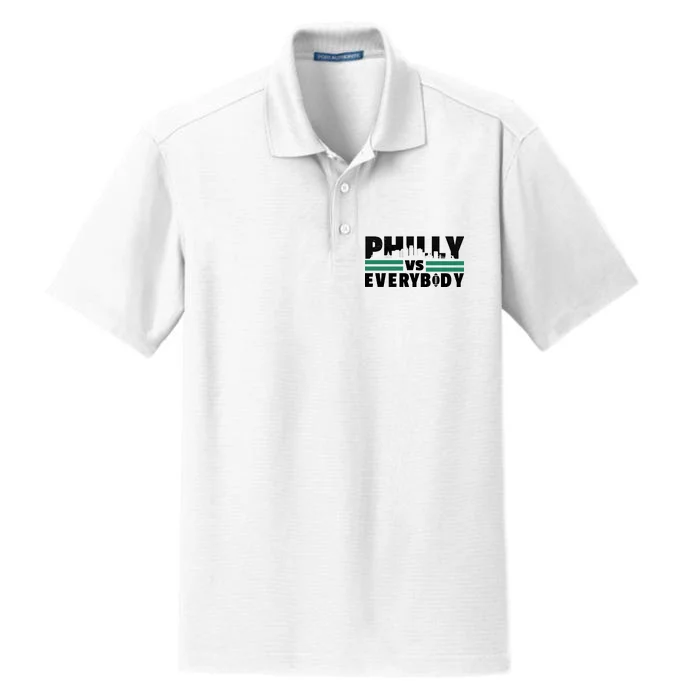 Philly Vs Everybody City Logo Dry Zone Grid Performance Polo