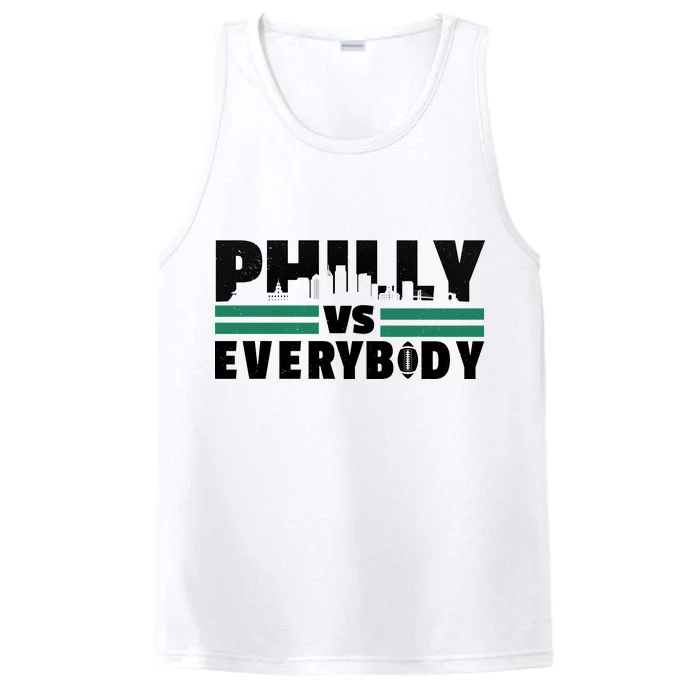 Philly Vs Everybody City Logo Performance Tank