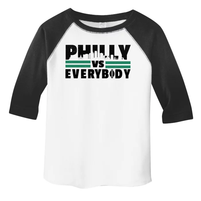 Philly Vs Everybody City Logo Toddler Fine Jersey T-Shirt