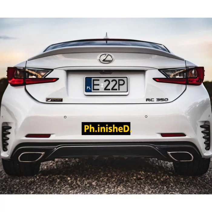 Phinished PHD Bumper Sticker