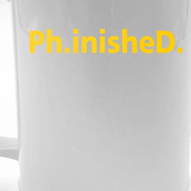 Phinished PHD Front & Back Beer Stein