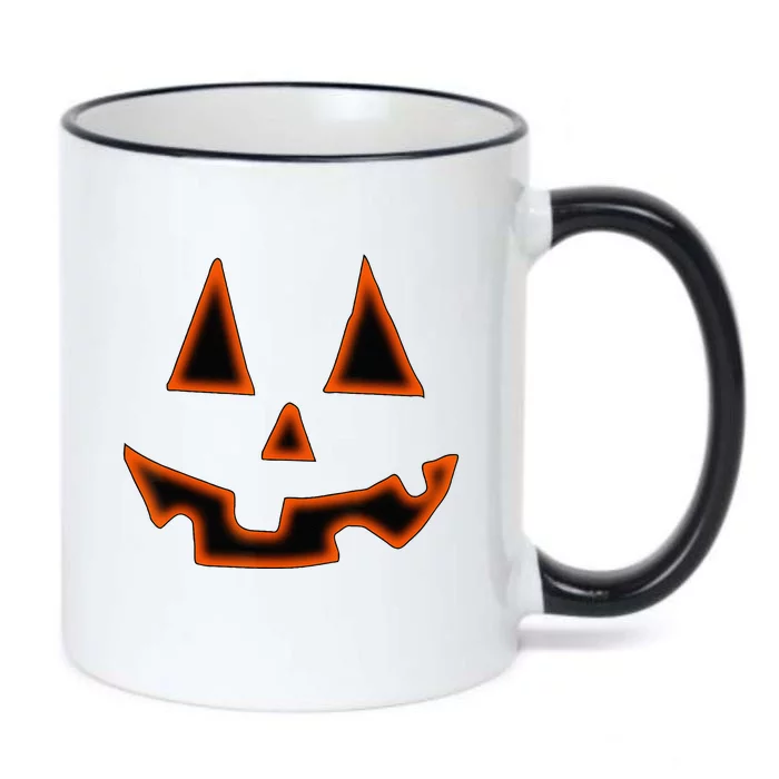 Pumpkin Halloween Jack O Lantern Face Black Color Changing Mug