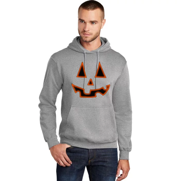 Pumpkin Halloween Jack O Lantern Face Tall Hoodie