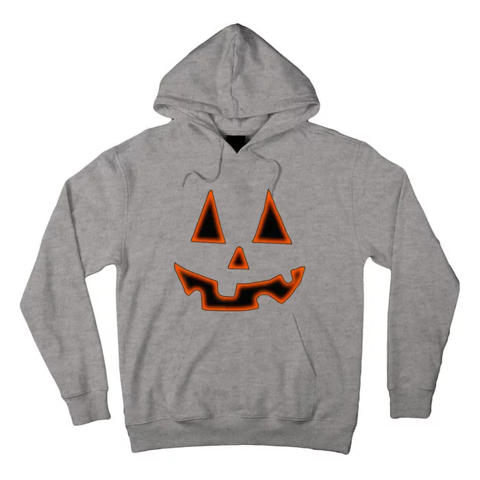 Pumpkin Halloween Jack O Lantern Face Tall Hoodie