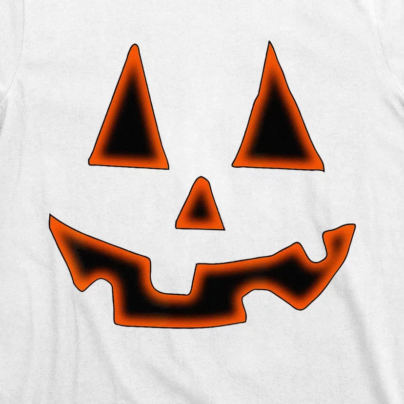 Pumpkin Halloween Jack O Lantern Face T-Shirt