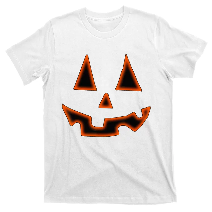 Pumpkin Halloween Jack O Lantern Face T-Shirt