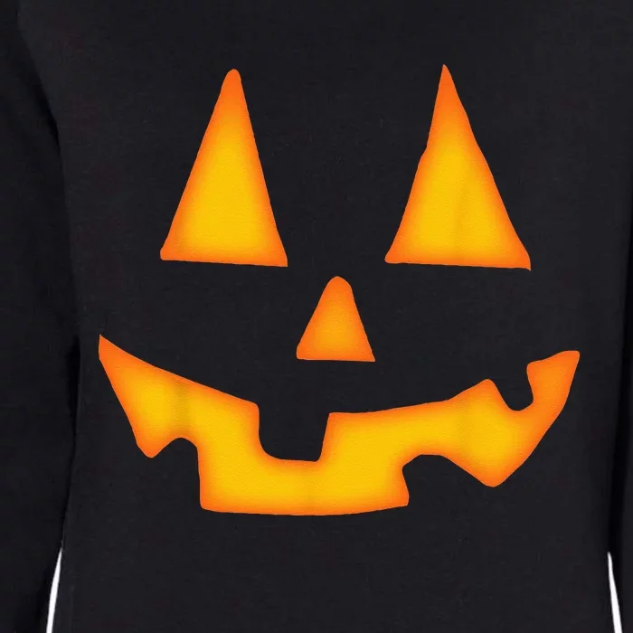 Pumpkin Halloween Jack O Lantern Fac Womens California Wash Sweatshirt