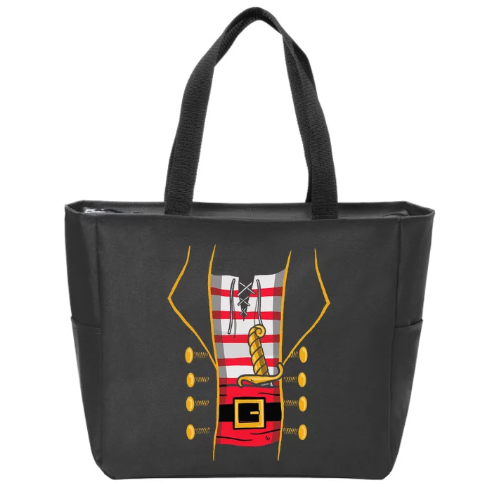 Pirate Halloween Kids Costume Zip Tote Bag