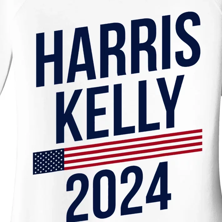 President Harris Kelly 2024 Kamala Harris Mark Kelly Vote Women's Perfect Tri Tunic Long Sleeve Shirt