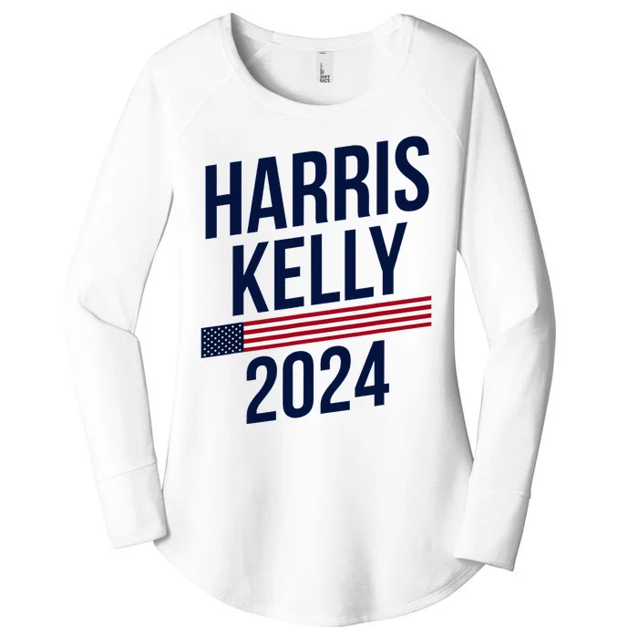 President Harris Kelly 2024 Kamala Harris Mark Kelly Vote Women's Perfect Tri Tunic Long Sleeve Shirt