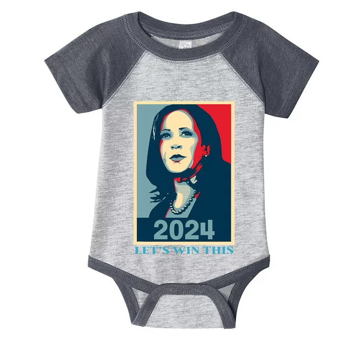 Peter Hamby Kamala Harris 2024 LetS Win This Infant Baby Jersey Bodysuit