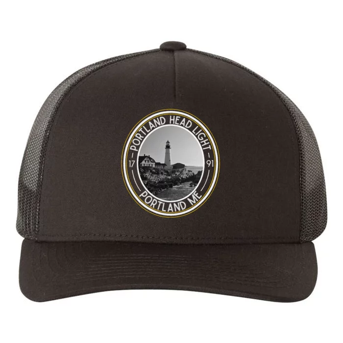 Portland Head Light Maine Yupoong Adult 5-Panel Trucker Hat