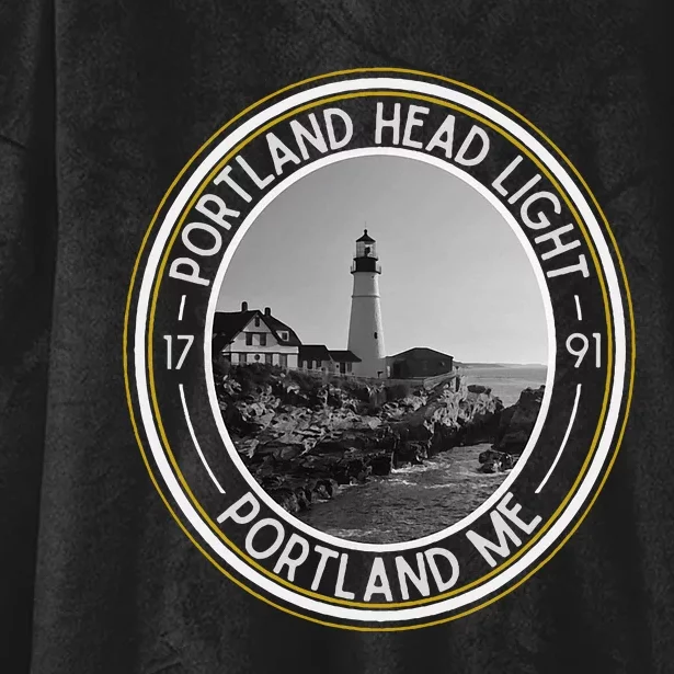 Portland Head Light Maine Hooded Wearable Blanket