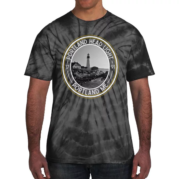 Portland Head Light Maine Tie-Dye T-Shirt