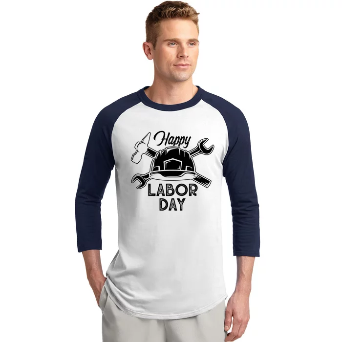 Proud Happy Labor Day Workers Union Strong Usa Flag Great Gift Baseball Sleeve Shirt