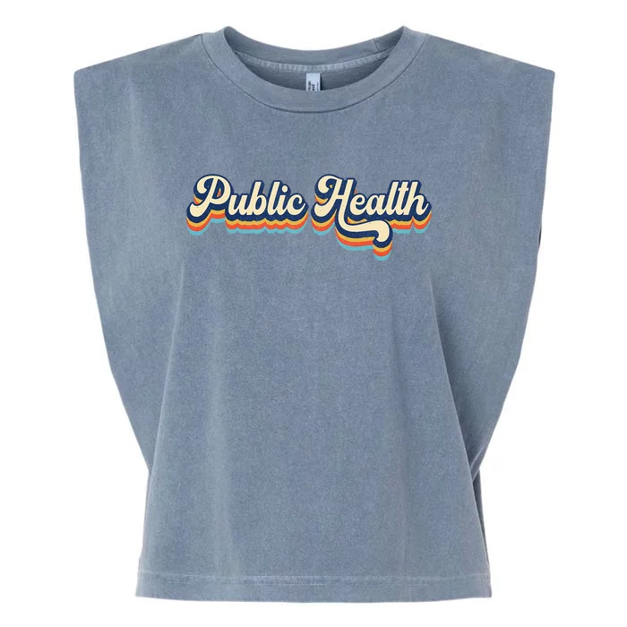 Public Health Life Appreciation Healthcare Worker Vintage Garment-Dyed Women's Muscle Tee