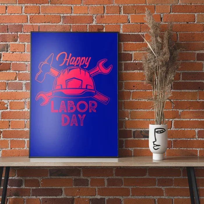 Proud Happy Labor Day Workers Union Strong Usa Flag Great Gift Poster