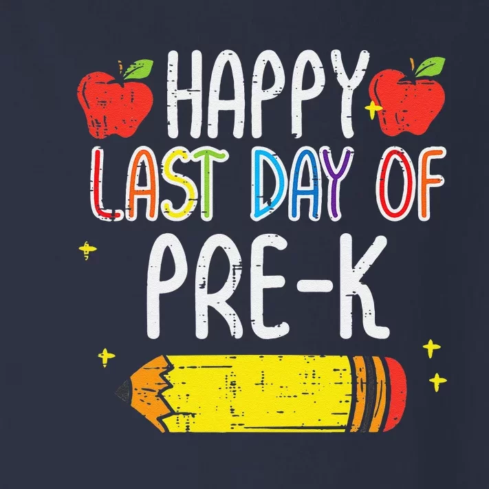 Pencil Happy Last Day Of PreK School Graduation Teacher Toddler Long Sleeve Shirt