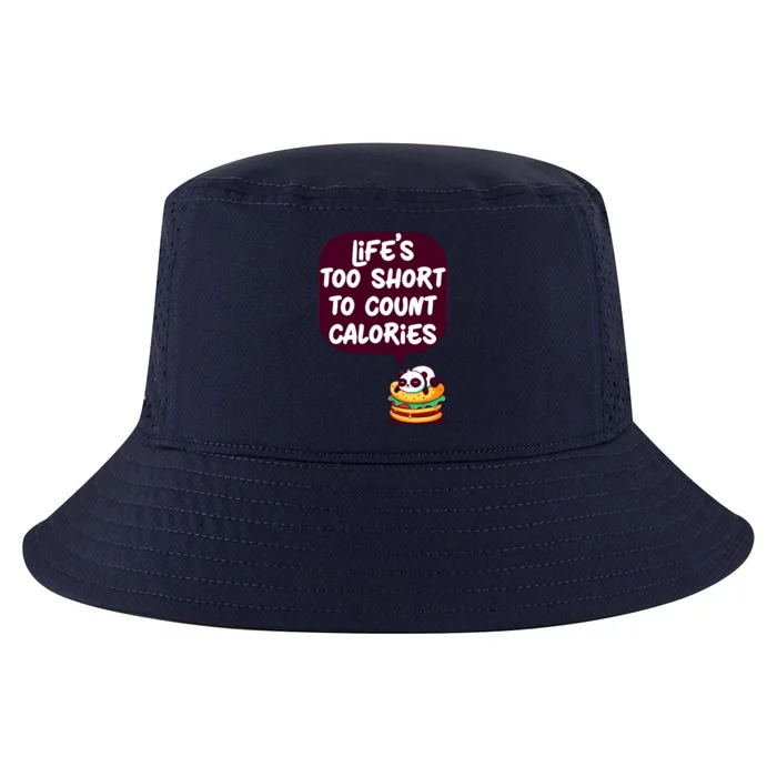 Panda Hamburger Lifes Too Short To Count Calories Cool Comfort Performance Bucket Hat