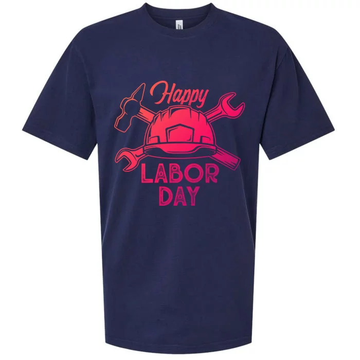 Proud Happy Labor Day Workers Union Strong Usa Flag Gift Sueded Cloud Jersey T-Shirt