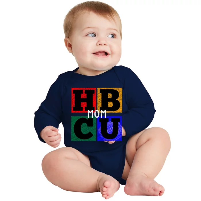 Proud Hbcu Mom Parent Gift Baby Long Sleeve Bodysuit