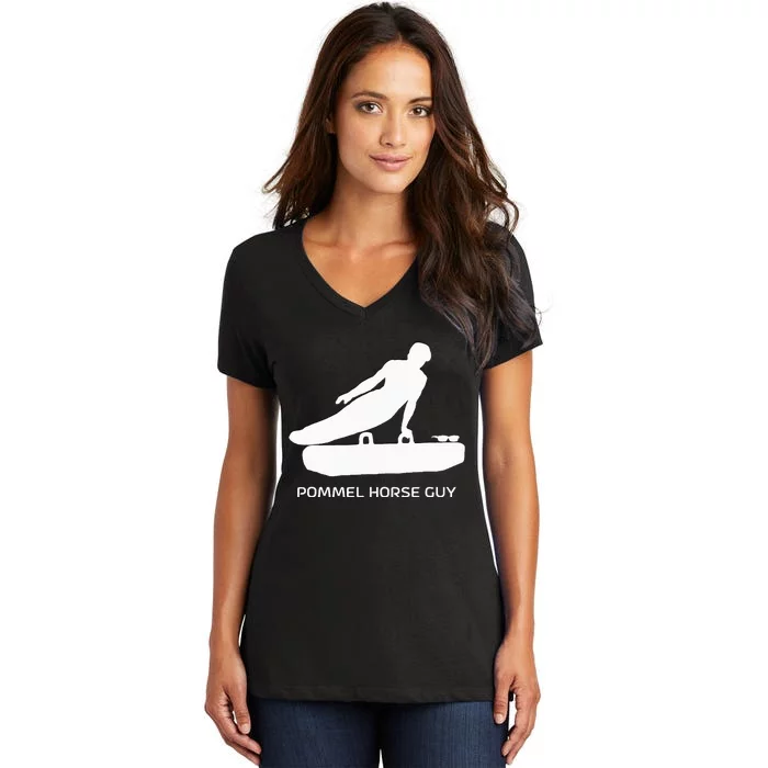 Pommel Horse Medalist Pommel Horse Guy Women's V-Neck T-Shirt