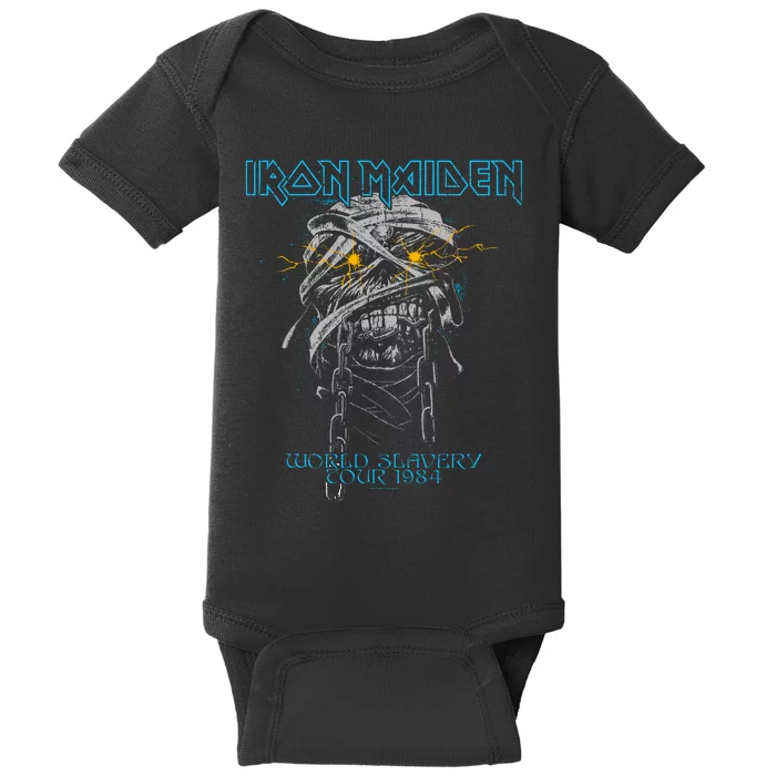 Powerslave Head Mummy Black Baby Bodysuit