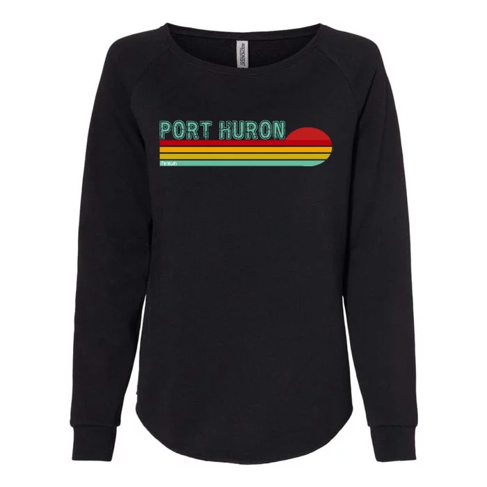 Port Huron Michigan Womens California Wash Sweatshirt