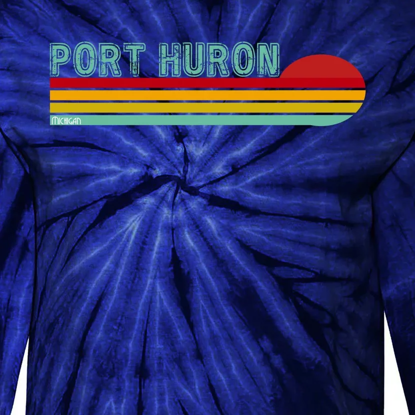 Port Huron Michigan Tie-Dye Long Sleeve Shirt