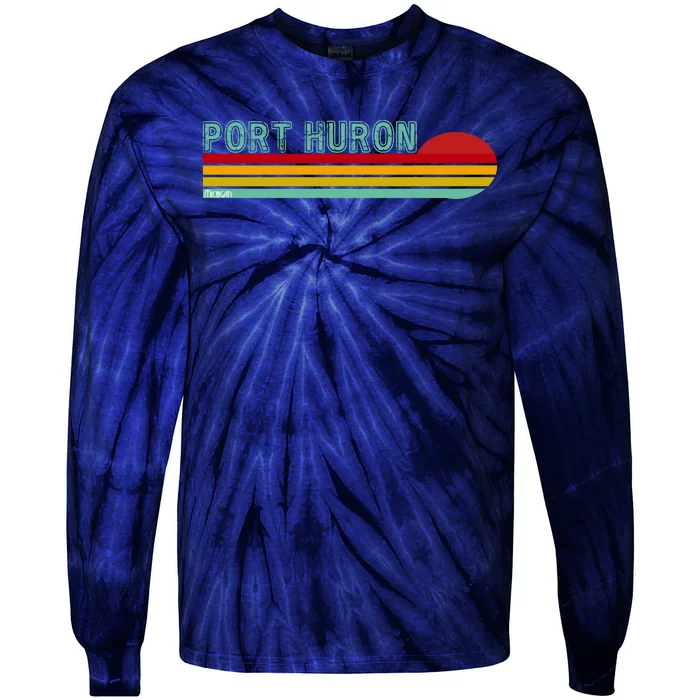 Port Huron Michigan Tie-Dye Long Sleeve Shirt