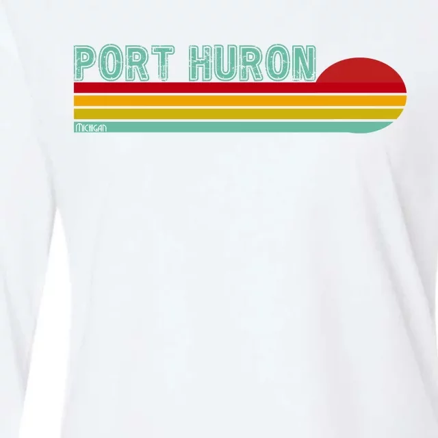 Port Huron Michigan Womens Cotton Relaxed Long Sleeve T-Shirt