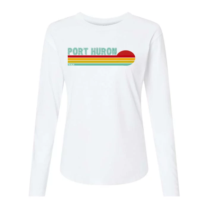 Port Huron Michigan Womens Cotton Relaxed Long Sleeve T-Shirt