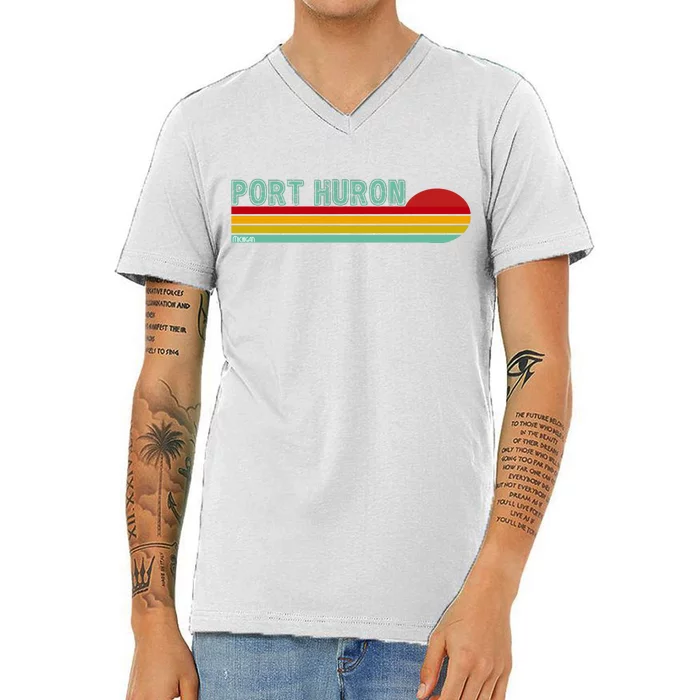 Port Huron Michigan V-Neck T-Shirt