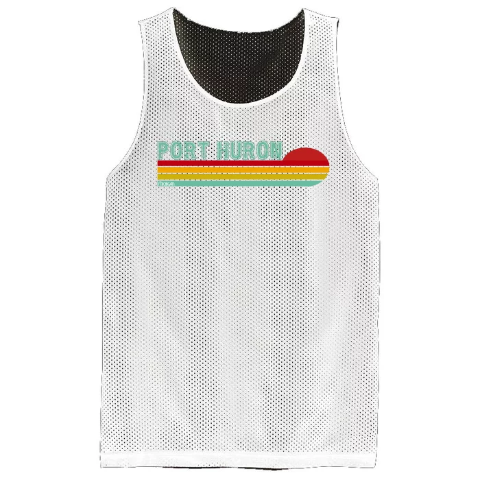 Port Huron Michigan Mesh Reversible Basketball Jersey Tank