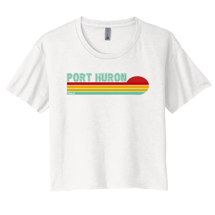 Port Huron Michigan Women's Crop Top Tee