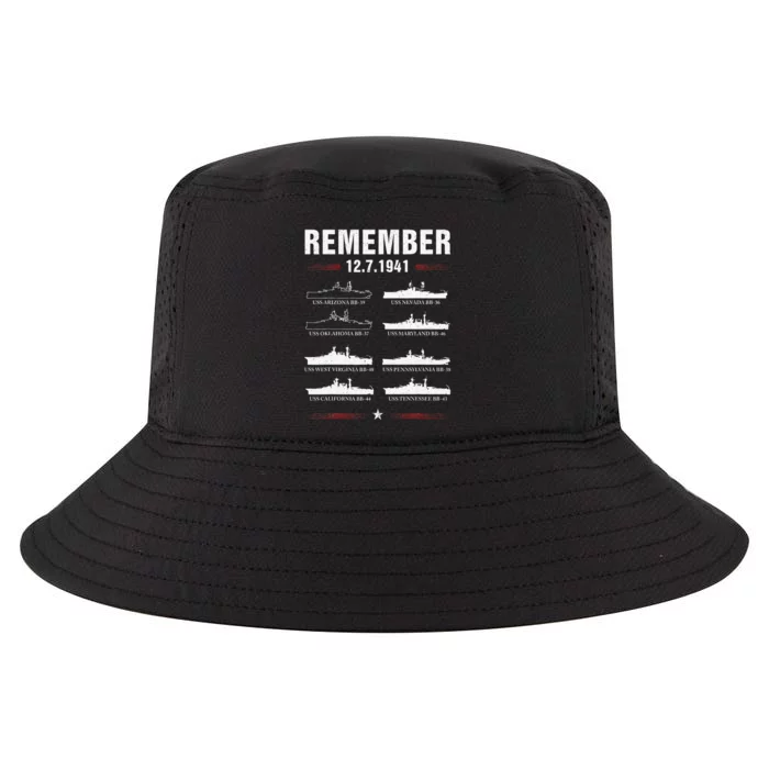 Pearl Harbor Memorial Day December 7th 1941 Wwii Cool Comfort Performance Bucket Hat