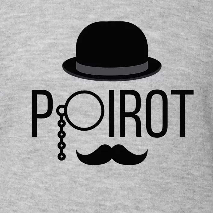 Poirot Hat Mustache Monocle Toddler Sweatshirt