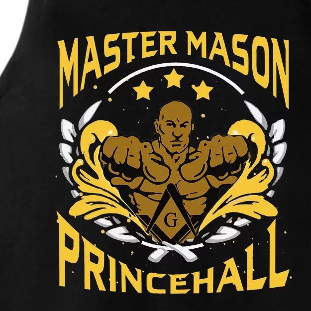 Prince Hall Master Mason PHA Masonic Father's Day Gift Ladies Tri-Blend Wicking Tank