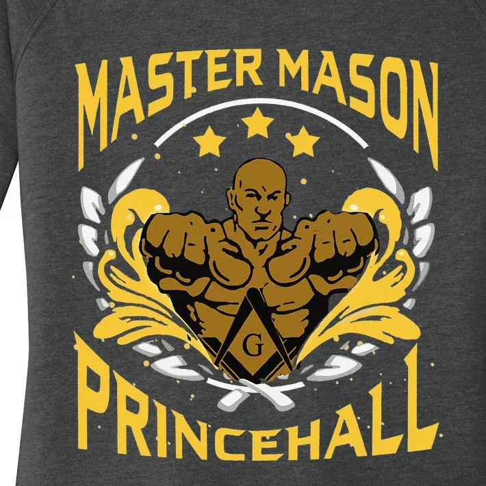 Prince Hall Master Mason PHA Masonic Father's Day Gift Women's Perfect Tri Tunic Long Sleeve Shirt