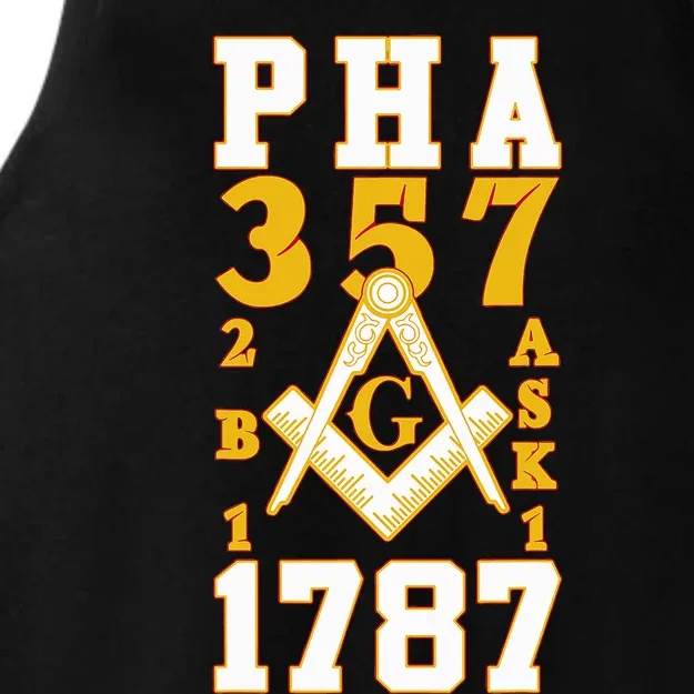 Prince Hall Mason PHA 357 2b1ask1 1787 Masonic Thanksgiving Ladies Tri-Blend Wicking Tank