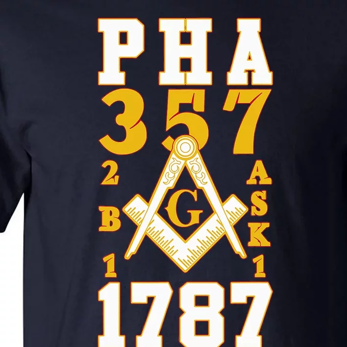 Prince Hall Mason PHA 357 2b1ask1 1787 Masonic Thanksgiving Tall T-Shirt