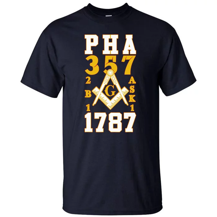 Prince Hall Mason PHA 357 2b1ask1 1787 Masonic Thanksgiving Tall T-Shirt