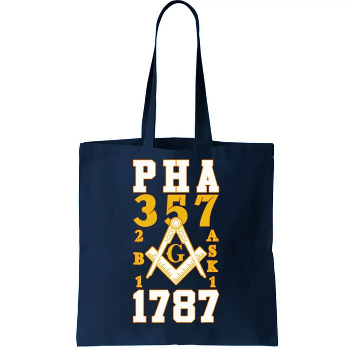 Prince Hall Mason PHA 357 2b1ask1 1787 Masonic Thanksgiving Tote Bag