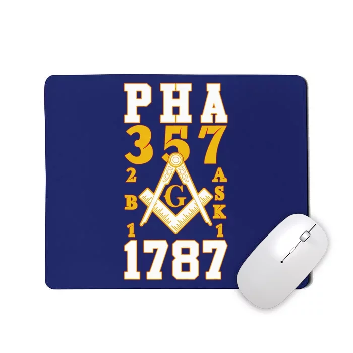 Prince Hall Mason PHA 357 2b1ask1 1787 Masonic Thanksgiving Mousepad