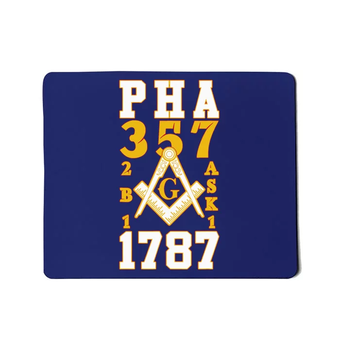 Prince Hall Mason PHA 357 2b1ask1 1787 Masonic Thanksgiving Mousepad