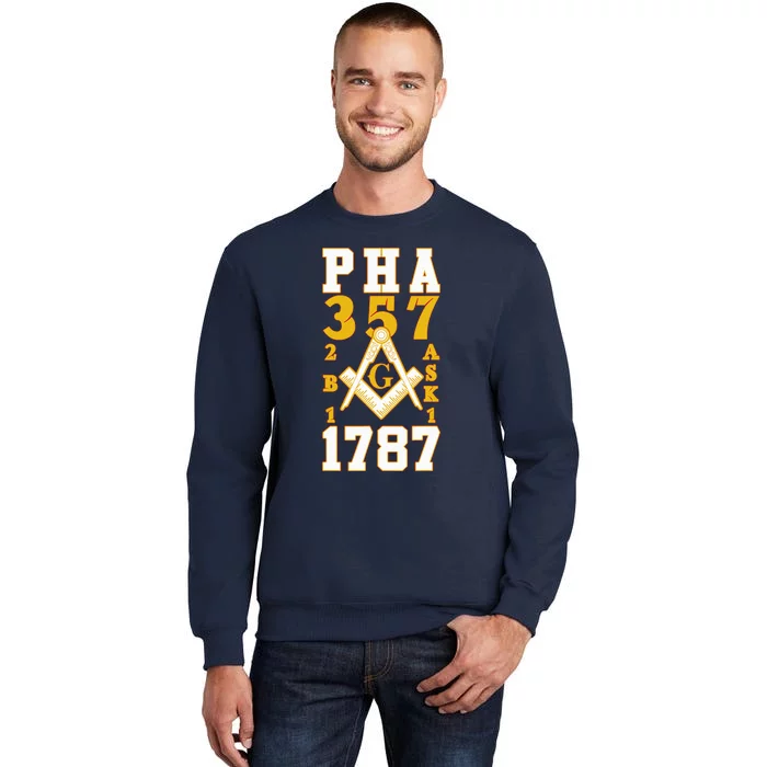 Prince Hall Mason PHA 357 2b1ask1 1787 Masonic Thanksgiving Tall Sweatshirt