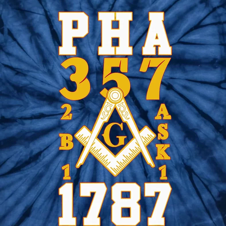 Prince Hall Mason PHA 357 2b1ask1 1787 Masonic Thanksgiving Tie-Dye T-Shirt