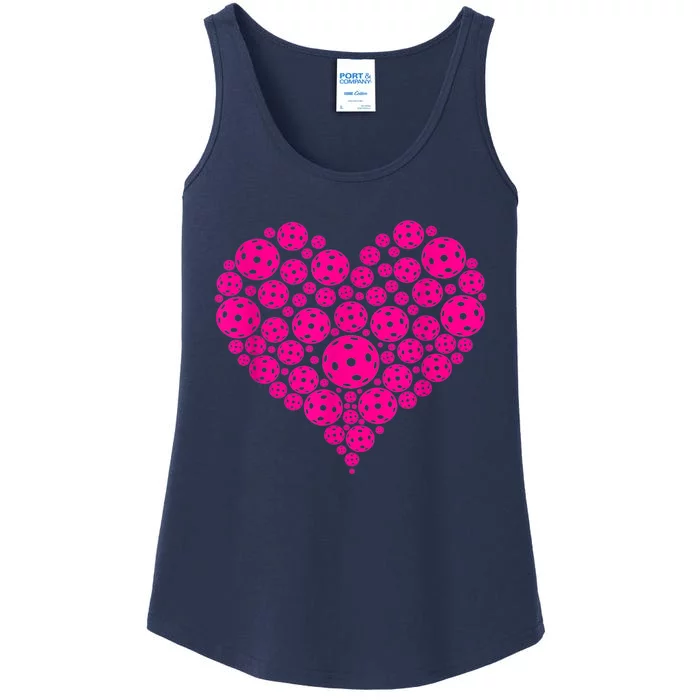 Pickleball Heart Marker Players Pickleball Game Best Gift Ladies Essential Tank