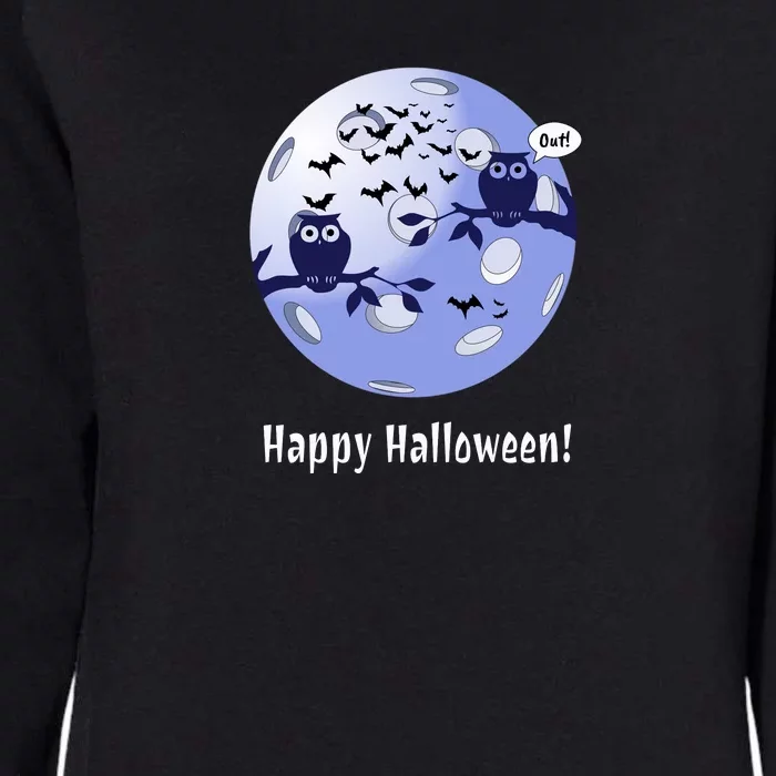 Pickleball Halloween Moon | Halloween | Pickleball Moon | Great Pickleball Womens California Wash Sweatshirt